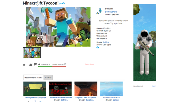 Roblox Game Under Review